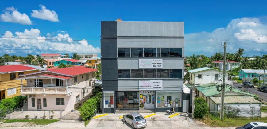 🏢 For Sale: 4-Story Commercial Building – Philip Goldson Highway, Belize City